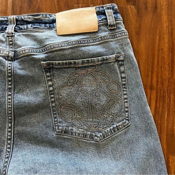 Frye Denim Jeans Womens size 32 High Rise Cropped Straight Raw Hem - Picture 15 of 16